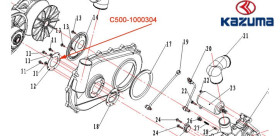 Pressure plate Kazuma jaguar 500CC