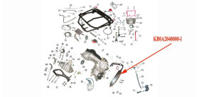 Silenciador de escape Kinroad 250 cc