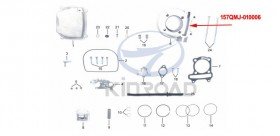 Bloque de cilindros Kinroad 150 cc