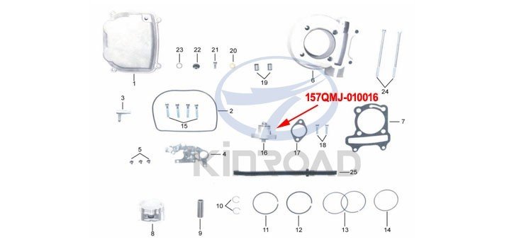 Cam Chain Adjuster kinroad 150 cc