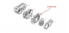 CF500 links Kurbelgehäuse für CFmoto 