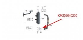 Auspuffgelenk Kinroad 650 cc