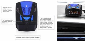 Détecteur de GPS pour voiture, détecteur anti-radar  360° 