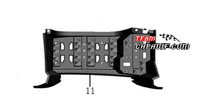 Footrest left ODES 800