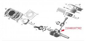 Crankshaft odes 800cc