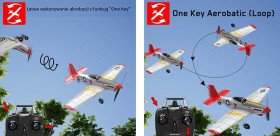 Avion Mini Mustang P51D 4 canaux avec stabilisateur Xpilot 