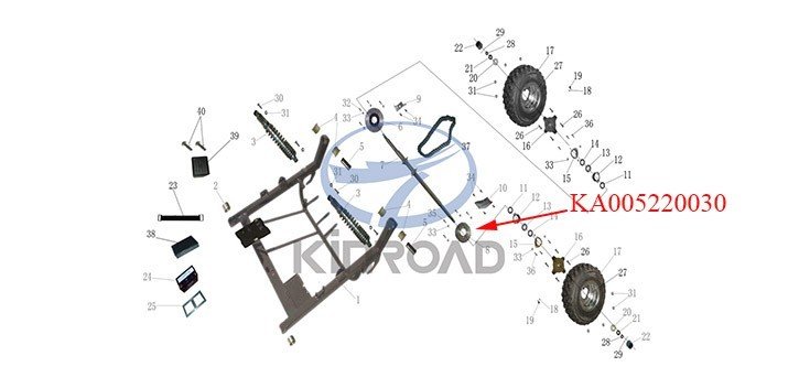 Rear Sprocket KINROAD 250CC