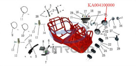 Kinroad 250 cc headlight