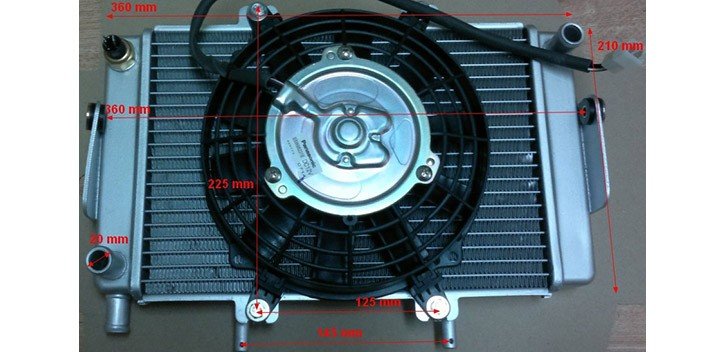 Radiateur XYST260  avec Ventilateur