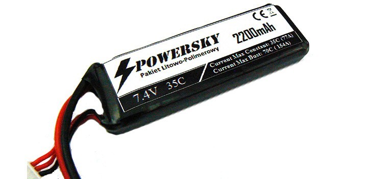 PowerSky LiPo 7.4V 2200mAh 2S 35C PowerSky LiPo 7.4V 2200mAh 2S 35C
