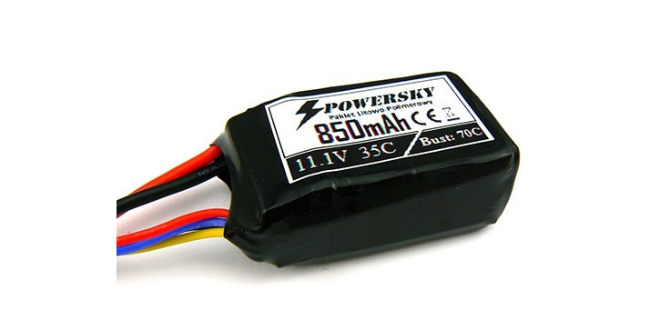 PowerSky LiPo 11.1V 850mAh 3S 35C PowerSky LiPo 11.1V 850mAh 3S 35C