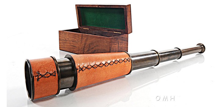 Télescope portatif en laiton de haute qualité Télescope portatif en laiton de haute qualité